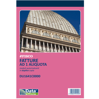 Blocco fatture ad 1 aliquota - 50-2 autoricalcante - DU1641C0000 - Data Ufficio