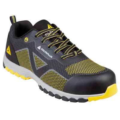 Calzatura di Sicurezza Memphis S1P ESD HRO SRC -  bassa - numero 41 - nero-giallo - Deltaplus