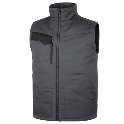 Gilet Stockton3 - multitasche - taglia L - grigio-arancio - Deltaplus