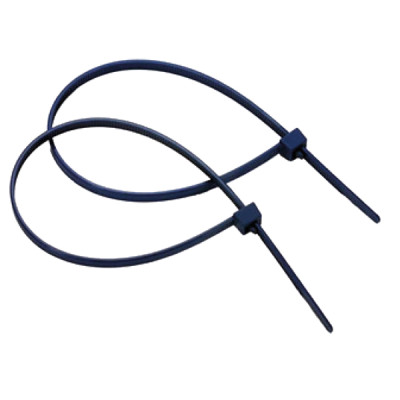 Fascette detectabili - 20 x 0,48 cm - nylon - blu - conf. 100 pezzi