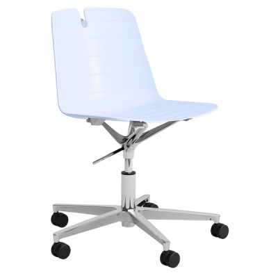 Seduta Home-Office Mindy MNGP - senza braccioli - celeste - Unisit