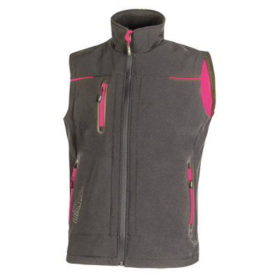 Gilet donna Universe Lady - taglia M - grigio-fucsia - U-Power
