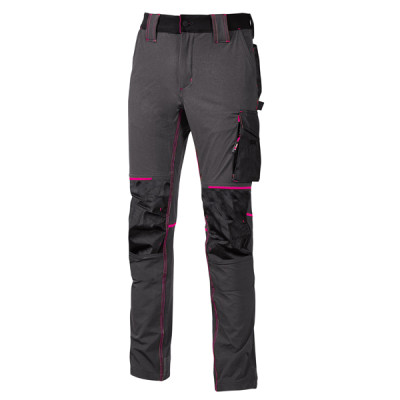 Pantaloni da donna Atom Lady - taglia M - grigio-fucsia - U-Power