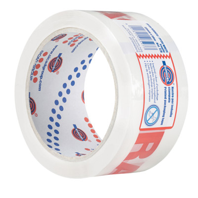 Nastro adesivo PP36NN -  fragile  - 5 cm x 66 m - rosso-bianco - Eurocel