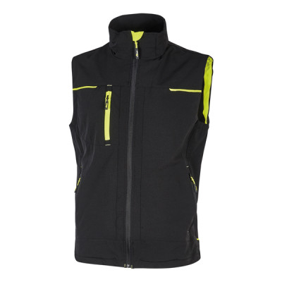 Gilet donna Saturn Lady - taglia S - nero-giallo - U-Power
