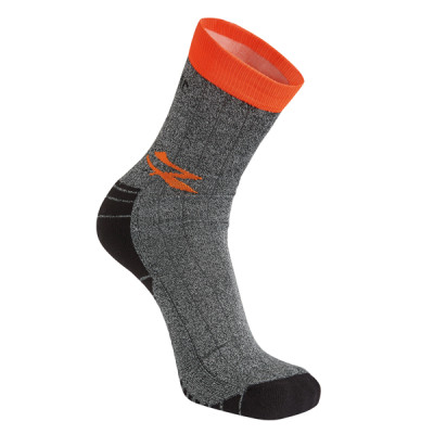 Calze corte Giady - taglia unica - grigio-arancio - U-Power - conf. 2 pezzi