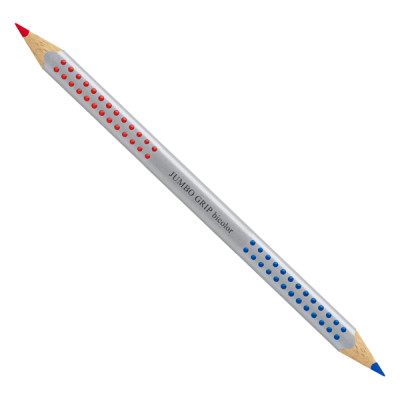 Matita bicolore triangolare Jumbo Grip 1109-10 - rosso-blu - Faber-Castell