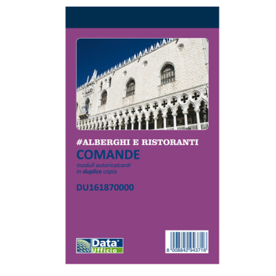 Blocco comande - 25-25 copie autoricopianti - 16,8 x 10 cm - DU161870000 - Data Ufficio