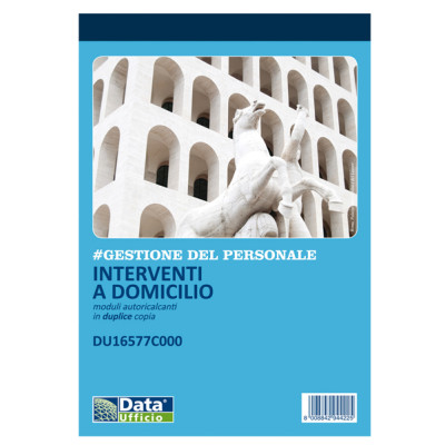 Blocco interventi a domicilio del cliente - 50-50 copie autoric. - 21,5 x 14,8 cm - DU16577C000 - Data Ufficio