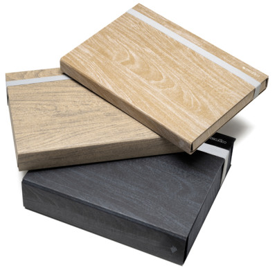 Cartella portaprogetto Wood - 24,5x35 cm - dorso 5 cm - colori assortiti - Colorosa