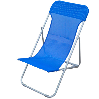Sdraio pieghevole Beach - 70 x 72 x 45 cm - acciaio verniciato-texilene - blu - Garden Friend