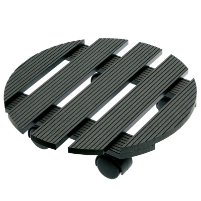 Trolley portavaso in WPC idrorepellente - diam. 30 cm - Verdemax