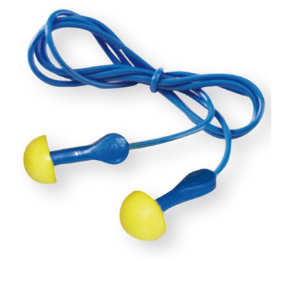 Inserti auricolari E.A.R. Express con cordicella - SNR 38 dB - giallo-blu - 3M - conf. 100 pezzi