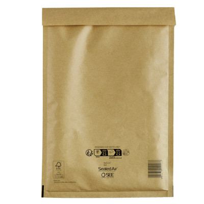 Busta imbottita Mail Lite Gold - A (11 x 16 cm) - avana - Sealed Air - conf. 10 pezzi