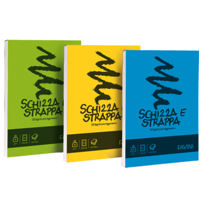 Blocco Schizza e Strappa - A6 - 105 x 148mm - 50gr - 150 fogli - Favini