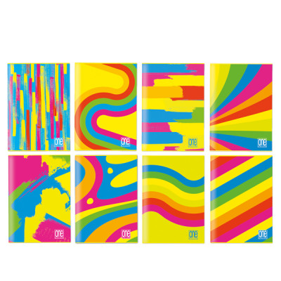 Maxiquaderno One Color Fantafluo - spiralato - A4 - 5 mm - 60 fogli - 80 gr - Blasetti