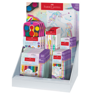 Espositore Unicorn edizione speciale - cancelleria assortita - Faber-Castell