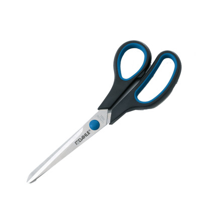 Forbici Comfort Grip - 20 cm - lama in acciaio inox - impugnatura asimmetrica - blu-grigio - Dahle