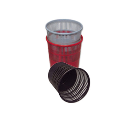 Cestino gettacarte - traforato - altezza 31,5 cm - diametro 30 cm - 15 L - nero - Methodo