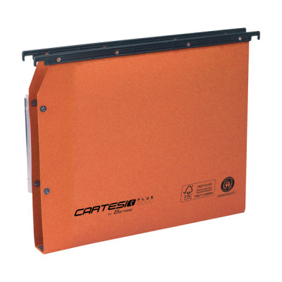 Cartella sospesa Cartesio Plus - armadio - interasse 33 cm - fondo U - 33 x 28 cm - arancio - Bertesi