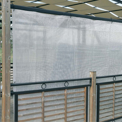 Telo occhiellato - per coperture - 2 x 3 m - PE-rafia - bianco - Verdemax