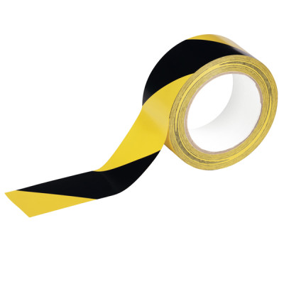 Nastro adesivo DURALINEBASIC 50-016 - removibile - 5 cm x 33 m - giallo-nero - Durable