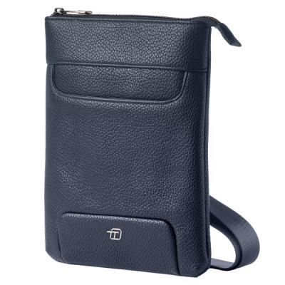 City bag piccola Gate Trended - 20 x 26 x 2 cm - ecopelle - blu - In Tempo