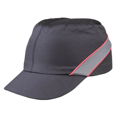 Caschetto anti-urto AirColtan COLTAAINOSH - tipo baseball - taglia unica - nero-rosso - Deltaplus