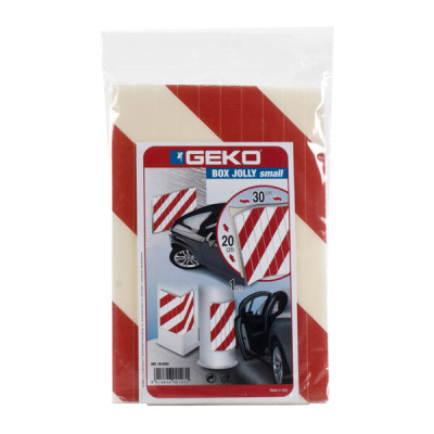 Pannello antiurto adesivo BOX JOLLY - 20 x 30 cm - bianco-rosso - Geko