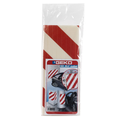 Pannello antiurto adesivo BOX JOLLY - 32 x 40 cm - bianco-rosso - Geko