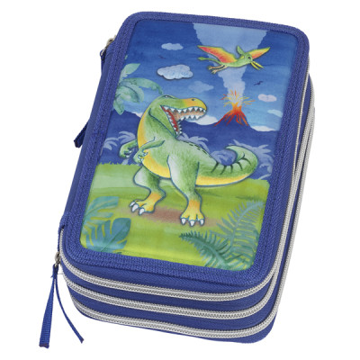 Astuccio 3 zip Dinosaur Edition - Faber-Castell