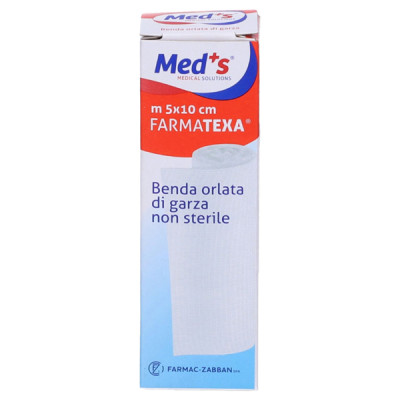 Benda di garza orlata - 10 cm x 5 mt - Med s - conf. 12 pezzi