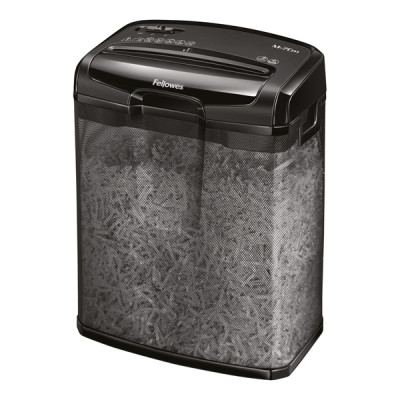 Distruggidocumenti M-7CM - a frammenti - nero - Fellowes