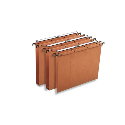 Cartella sospesa - cassetto Ultimate - interasse 39,8 cm - fondo V - legale 38x25 cm -  avana - Elba
