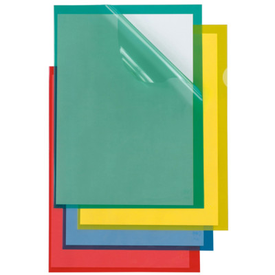 Cartelline a L Poli 150 Color - PPL - buccia - 21x29,7 cm - rosso - Sei Rota - conf. 25 pezzi