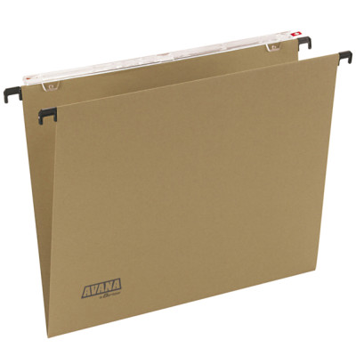 Cartella sospesa Avana - cassetto - interasse 39 cm - fondo V - 37 x 24,5 cm - avana - Bertesi