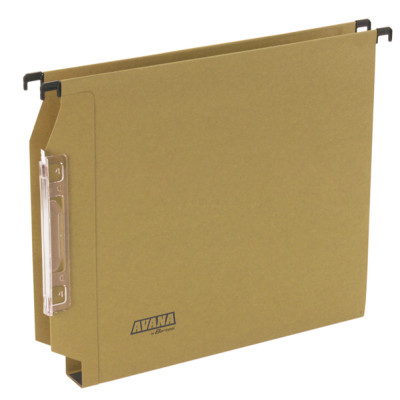 Cartella sospesa Avana - armadio - interasse 33 cm - fondo U - 32,6 x 27,5 cm - avana - Bertesi