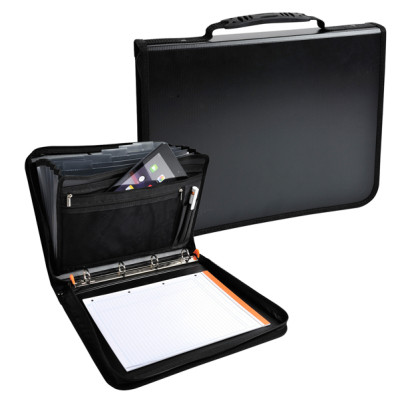 Conferenziere con meccaniscmo Exafolder - PPL - 4 anelli  30 mm - nero - Exacompta