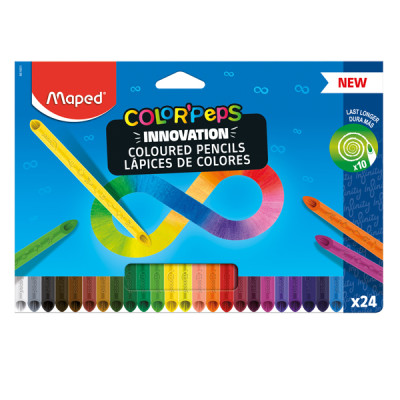 Pastello Color Peps Infinity - colori assortiti - Maped - conf. 24 pezzi