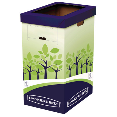 Cestino riciclo - 31,5 x 60,8 x 42,7 cm - verde-blu - Fellowes