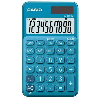 Calcolatrice tascabile SL-310UC - 10 cifre - blu - Casio