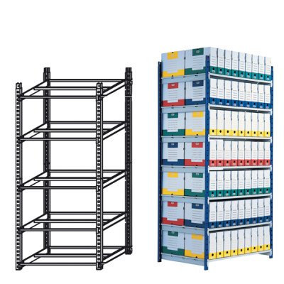 Scaffale RANG ECO - modulo base - 5 ripiani - 100 x 70 x 200 cm - grigio - Paperflow