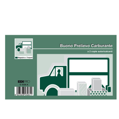 Blocco prelievo carburante - 50-50 fogli autoricalcanti - 9,9 x 17cm - Edipro