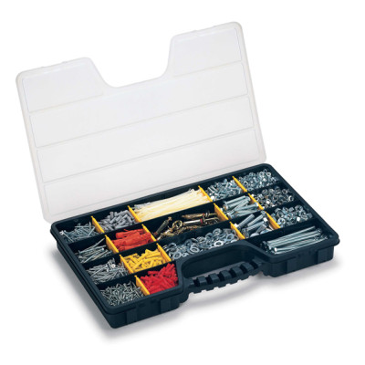 Valigetta portaminuterie ProOrganizer 24  - 51 x 33 x 6 cm - PPL - trasparente-nero - Terry