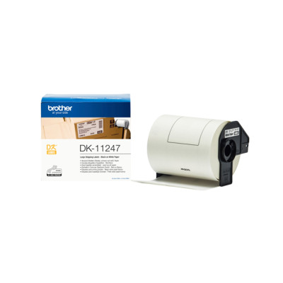 Brother - Etichette adesive in Carta - Nero-Bianco- 103.6 mm x 164.3 mm - QL1100-1110NWB - DK11247