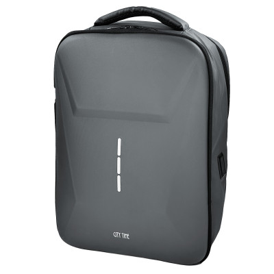 Zaino Titan Big - 15.6  - 30 x 42 x 15 cm - grigio - City Time