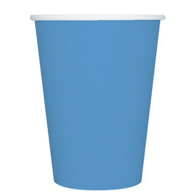 Bicchieri biodegradabili Ecocolor - 250cc - turchese - Big Party - conf. 25 pezzi