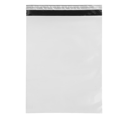 Sacchetto - per corrieri - 35 x 45 x 5 cm - PE - bianco - conf. 100 pezzi