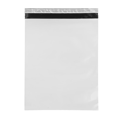Sacchetto - per corrieri - 40 x 50 x 5 cm - PE - bianco - conf. 100 pezzi