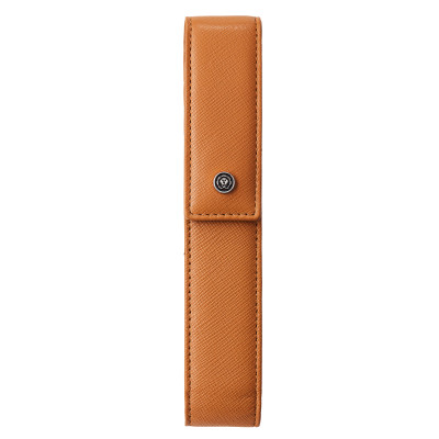 Portapenne c-chiusura magnetica - pelle Saffiano - marrone - Cross